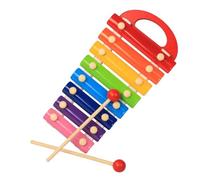 Strumento Glockenspiel con tavola armonica arcobaleno metallico a 8 note per principianti Kit Glockenspiel Professionale
