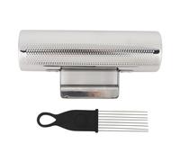 Strumento Guiro, shaker in metallo in acciaio inossidabile J149 con stick di raschietto, strumento di musica educativa ritmica per bambini per adulti per le prove della banda di