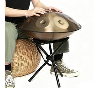 Strumento Handpan - 56 Cm, A 440 Hz, A 9/10/12 Note - Hand Pan Drum Per Bambini E Adulti, Strumento In Acciaio Con Treppiede Per Tamburo, Bacchette E Borsa(Blu,10)