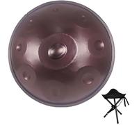Strumento Handpan - 56cm Steel Tongue Drum Da 9/10/12 Note Per Adulti - Hand Pan Drum Con Tripode, Battenti E Borsa Per Il Trasporto, 440Hz(Viola,12)