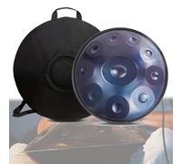 Strumento Handpan Drum da 432Hz/440Hz, Steel Tongue Drum da 9/10/ 12 Note con Tripode, Battenti e Borsa per il Trasporto, Hand Pan Drum da 55cm per la Guarigione del Suono, la Meditazione o lo Yoga (