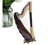 Strumento harap in miniatura, modello di arpa in miniatura | strumento ornamento per casa,Figura di decorazione da tavolo per bambini adulti, ornamento di decorazioni per la casa da 5,5 pollici