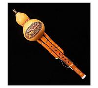 Strumento Hulusi Cinese Fatto A Mano Per Principianti Etnici, Cucurbita Tono C/tono B Per Gli Amanti Della Musica Professionale Hulusi (Color : 01, Size : C-tone)
