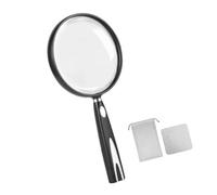 Strumento ideale per anziani che leggono Esplorazione della Ingrandimento 2 tempi / 1, 5 tempi Lenti infrangibili da 110 mm / 130 mm Impugnatura confortevole Design antiscivolo Impugnatura