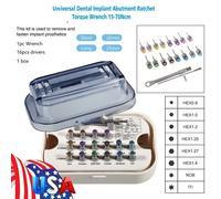 Strumento implantare universale dentale restauro protesico driver manuale kit...