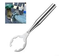 Strumento in acciaio inossidabile resistente alla corrosione per il controllo manuale sicuro delle valvole di alimentazione del gas nelle impostazioni di utilità e HVAC