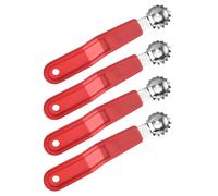 Strumento in acciaio per fragole e anguria con manico ergonomico per rimuovere il torsolo del gambo della frutta, essenziale da cucina, ergonomico
