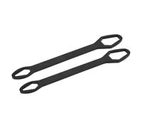 Strumento in Acciaio Regolabile con Chiave Universale con Elevata Durezza per il Miglioramento della Casa e la Riparazione Automatica 2 Pezzi 8-22 Mm (H (elettroforesi nera))