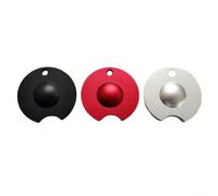 Strumento in lega di alluminio per stecca da biliardo con lato scanalato per aiutare a mantenere la forma della cupola e la ritenzione del gesso sulle punte (nero)