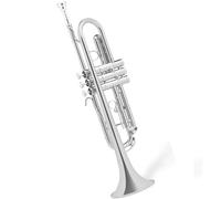 strumento in ottone a tromba Tromba Da Gioco In Basso B-tone Tromba Argentata Strumento Musicale Studente Adulto Placcato Argento Professionale