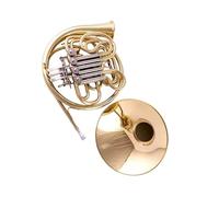 Strumento In Ottone Corno Francese Adatto Per Esercitarsi Con Il Corno Di Ottone A Quattro Tasti Singola Doppio Integrato In Si Bemolle O Fa(3)