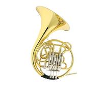 Strumento In Ottone Corno Francese Corno Francese A 4 Tasti A Doppia Laccato Oro In Fa Bemolle O Si Bemolle(6)