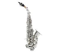 Strumento In Ottone Placcato In Argento Sassofono BB Strumento Con Sax Piatto B Con Cassa Dello Strumento Musicale Kit principianti sax