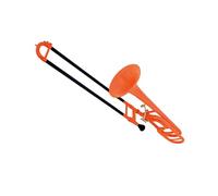 Strumento In Ottone Si Bemolle Trasposizione Pratica Di Esecuzione Trombone Materiale ABS Strumento Trombone Professionale(Orange)