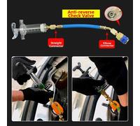 Strumento iniezione olio agente refrigerante 30ML con manometro e filettatura SA