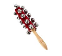 Strumento Jingle Bells A Mano - Shaker Musicale Portatile In Legno Da 26,5 Cm Con 21 Campanelli In Acciaio Inossidabile | Giocattolo Per L'apprendimento Del Ritmo Dei Bambini, Allenatore Di Abilità Mo