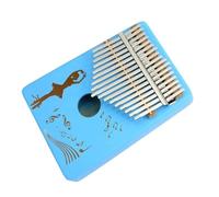 Strumento Kalimba Blu 17 Tasti Pianoforte Portatile Kalimba In Legno Con Accessori Kalimba Strumento Musicale (Color : 02)