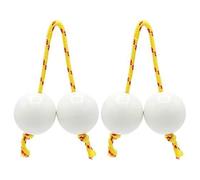 Strumento Kashaka 2 Pezzi Palla per Tamburo con Punta Delle percussioni Musicali a Mano Asalato, per Corsi Di Musica, Matrimoni Bambino Aslatuas(Bianca)