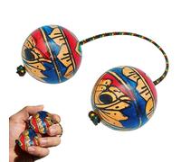 Strumento Kashaka | con corda regolabile in legno - Shaker ritmico indonesiano | per adulti bambini principianti casa aula performance viaggi feste concerti