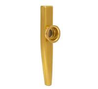Strumento Kazoo Portatile in Lega di Alluminio, Facile da Imparare e Suonare per la Chitarra Ukulele, Musical Partner con Diaframma del Flauto, per Viaggiare da falò (GOLD)