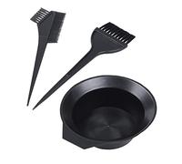 Strumento kit di tintura da colorare per capelli con ciotola a pennello set da colorare a doppia faccia in nero per il salone 3pc kit tintura da