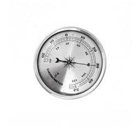 Strumento lancette facilmente leggibile per la pressione dell'aria Temperatura Umidità Argento Metallo 90 Mm Misuratori Analogici Per La Casa Telaio In Metallo