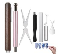 Strumento magnetico da manicure per unghie,Set glitter con design manicure francese | Potente magnete per unghie,Per ragazze, uso domestico, salone di bellezza, studio d'arte, creazioni artistiche,