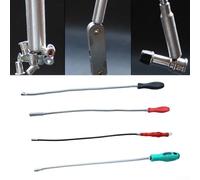 Strumento magnetico flessibile con albero pieghevole in acciaio inossidabile e forte magnete per recuperare piccole parti metalliche perse (A)