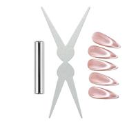 Strumento magnetico per smalto per unghie, strumento per manicure a doppia estremità, magneti per matrimoni, saloni, studio, feste, appuntamenti quotidiani, pendolari, donne, ragazze, adolescenti