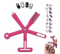 Strumento magnetico per unghie, 8 in 1, magnete per occhi di gatto, portatile, fai da te, facile da usare, basta scorrere, strumento magnetico multifunzionale per nail art per salone e casa, design