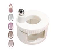 Strumento magnetico per unghie, girevole a 360 gradi, per manicure e manicure, per casa, saloni d'arte, studio, pratica per principianti, donne e ragazze