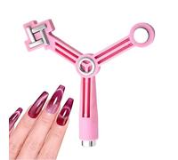 Strumento magnetico per unghie, triangolare, portatile, triangolare, portatile, per interni, esterni, appartamenti, viaggi, bellezza, appuntamenti quotidiani, donne, adulti, principianti, esperti