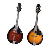 Strumento Mandolino A Otto Corde Con Piano In Abete Foro Rotondo Rosso Vino Con Accessori Strumento Mandolino Colorato(Orange)