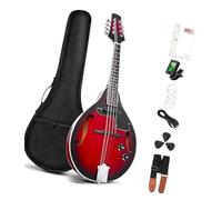 Strumento Mandolino Principiante Mandolini Acustici Elettrici Strumento Vintage Red Sunburst Mogano Legno Per Principianti Adulti