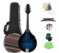 Strumento Mandolino Professionale Mandolino A Style Strumento Musicale A 8 Corde In Mogano Mandolino Acustico Per Principianti(SET 2)