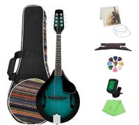 Strumento Mandolino Professionale Mandolino A Style Strumento Musicale A 8 Corde In Mogano Mandolino Acustico Per Principianti(SET 3)