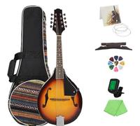 Strumento Mandolino Professionale Mandolino A Style Strumento Musicale A 8 Corde In Mogano Mandolino Acustico Per Principianti(SET 5)