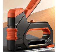 Strumento manuale 6 in 1 per la lavorazione del legno per pinzatura e chiodatura, compresi i tipi di graffette dritte e chiodi per porte (A)