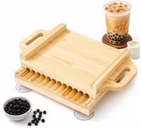 Strumento manuale for rotolare le palline Boba, dimensioni 15 mm/19 mm | Macchina manuale for perle di tapioca in legno, for la cucina domestica e il negozio di dolci, for preparare(19mm-6g)