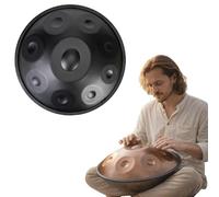 Strumento manuale in acciaio, layout 9-12 note sintonizzato a 432 Hz e 440 Hz per meditazione e pratica musicale, 55 cm