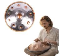 Strumento manuale in acciaio, layout 9-12 note sintonizzato a 432 Hz e 440 Hz per meditazione e pratica musicale, 55 cm