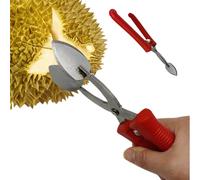 Strumento manuale per aprire durian, dispositivo manuale in acciaio inossidabile, per aprire i duriani, texture antiscivolo per decorare la frutta in cucina, casa o ristorante