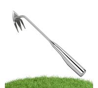 Strumento manuale per la rimozione delle erbacce per prato e giardino, strumento per rimuovere erbacce a 3 denti con manico ergonomico, strumento per sradicare le erbacce per giardinaggio in cortile