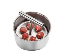 Strumento manuale per polpette con 6/12 palline in acciaio inox