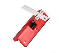 Strumento manuale per smussatura e rifilatura per bordi di precisione con testa di taglio resistente all'usura in plastica ABS rossa per la lavorazione del legno e progetti fai da te (F)