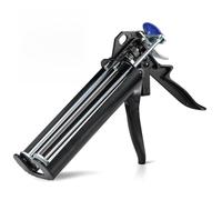 Strumento manuale per spremere cartucce, applicatore di cartuccia di colla bicomponente, 28:1, alta forza di avanzamento, doppio dispenser epossidico per lastre e piastrelle, compatibile con 400 ml