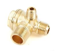 Strumento maschio in lega di zinco della valvola di ritegno del filo con 3 porti per il compressore d'aria ed i sistemi pneumatici