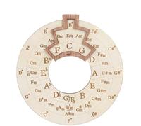 Strumento melodia circolare in legno, strumento melodia rotondo con cerchio delle quinte, note per musicisti, principianti, cantautori