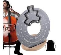 Strumento melodia in lega di alluminio, ruota d'accordo, disco teoria musicale per chitarra, quinta, teoria musicale con supporto per chitarra - Compasso quinto facile da leggere per chitarristi