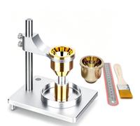 Strumento misurazione della densità apparente della fluidità delle polveri | Misuratore di precisione per la fluidità delle polveri, Dotato di imbuto a 60°(Brass,2.5+5.0mm ORIF)